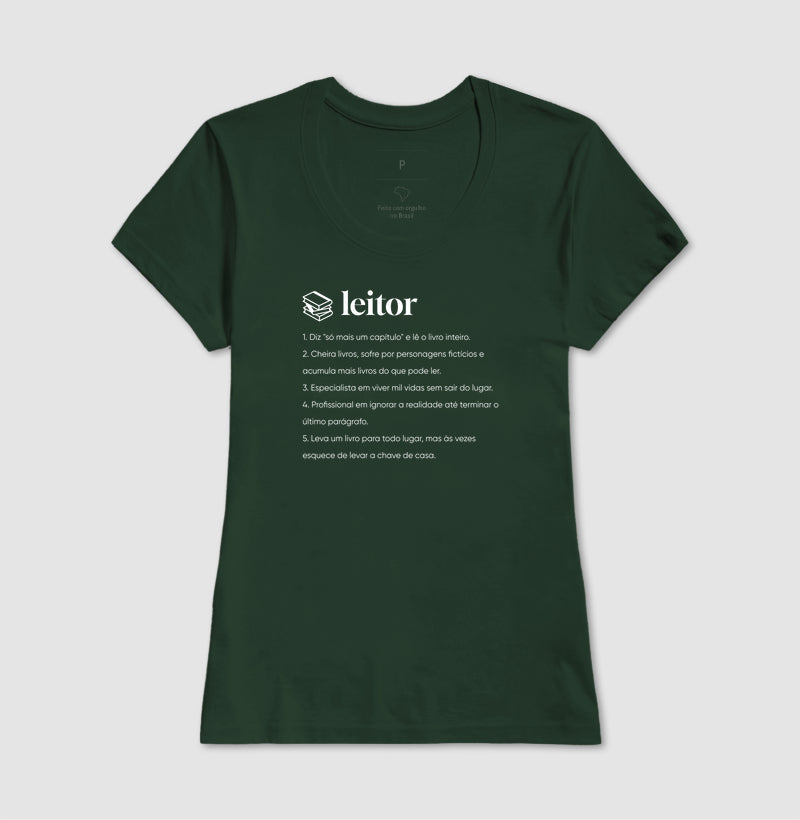 Camiseta Definição Leitor