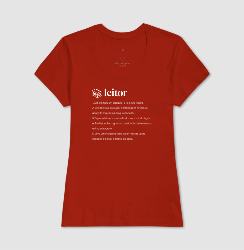 Camiseta Definição Leitor