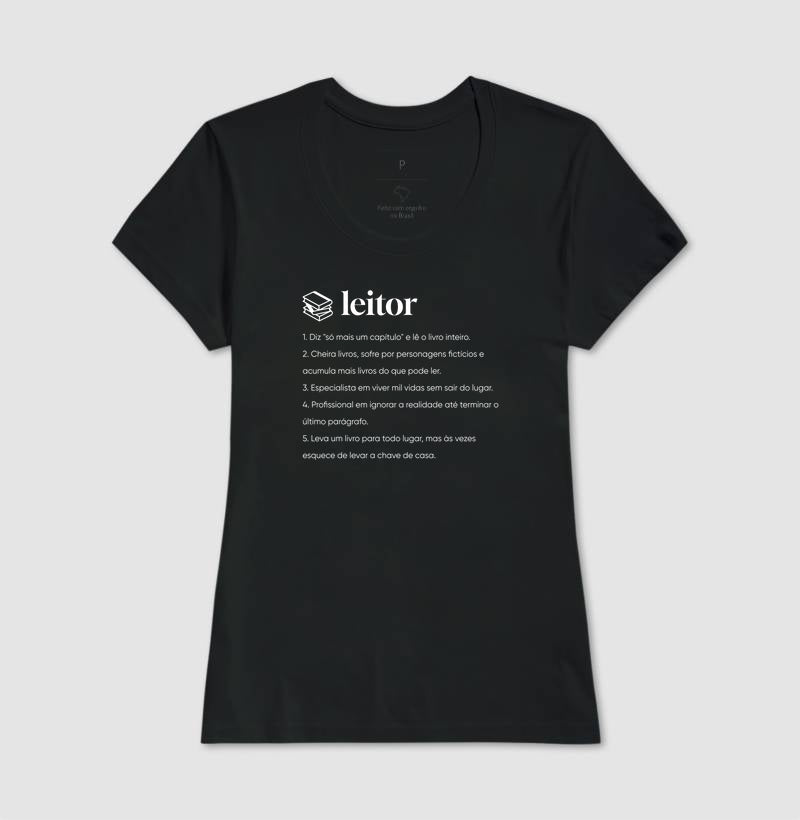 Camiseta Definição Leitor