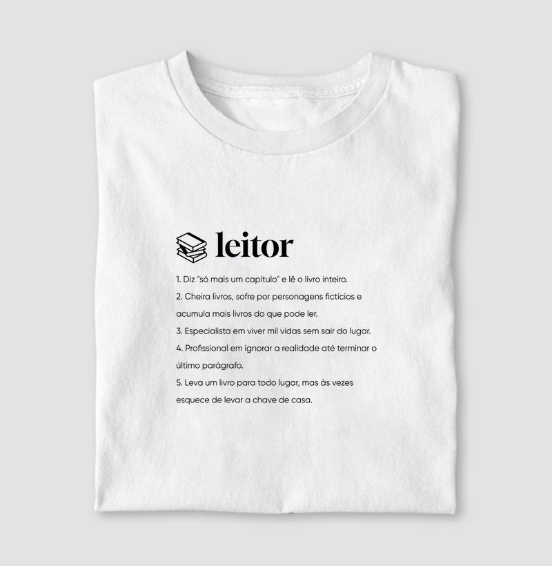 Camiseta Definição Leitor