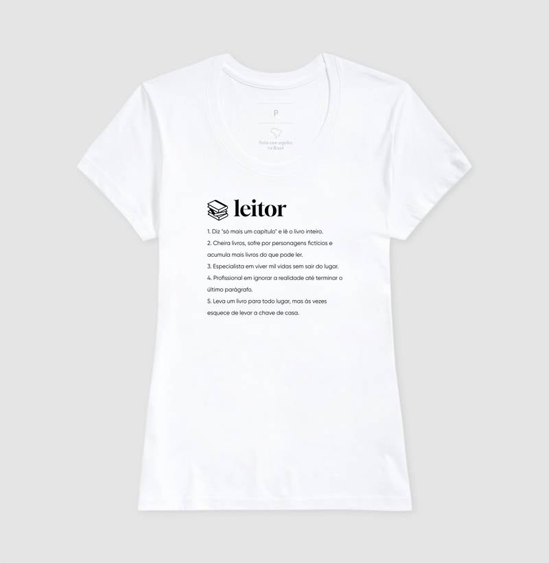 Camiseta Definição Leitor