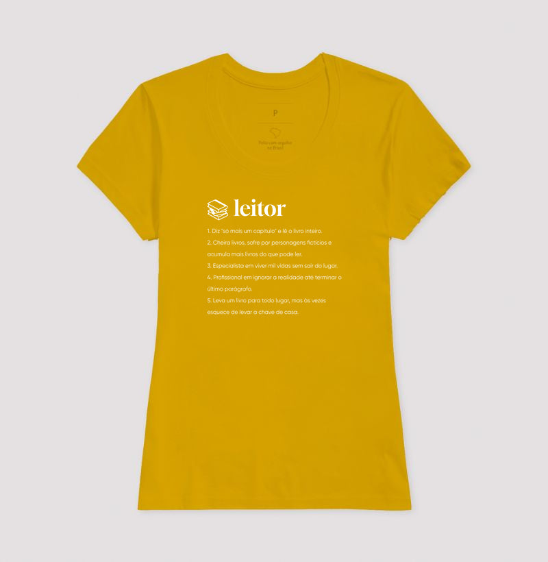 Camiseta Definição Leitor