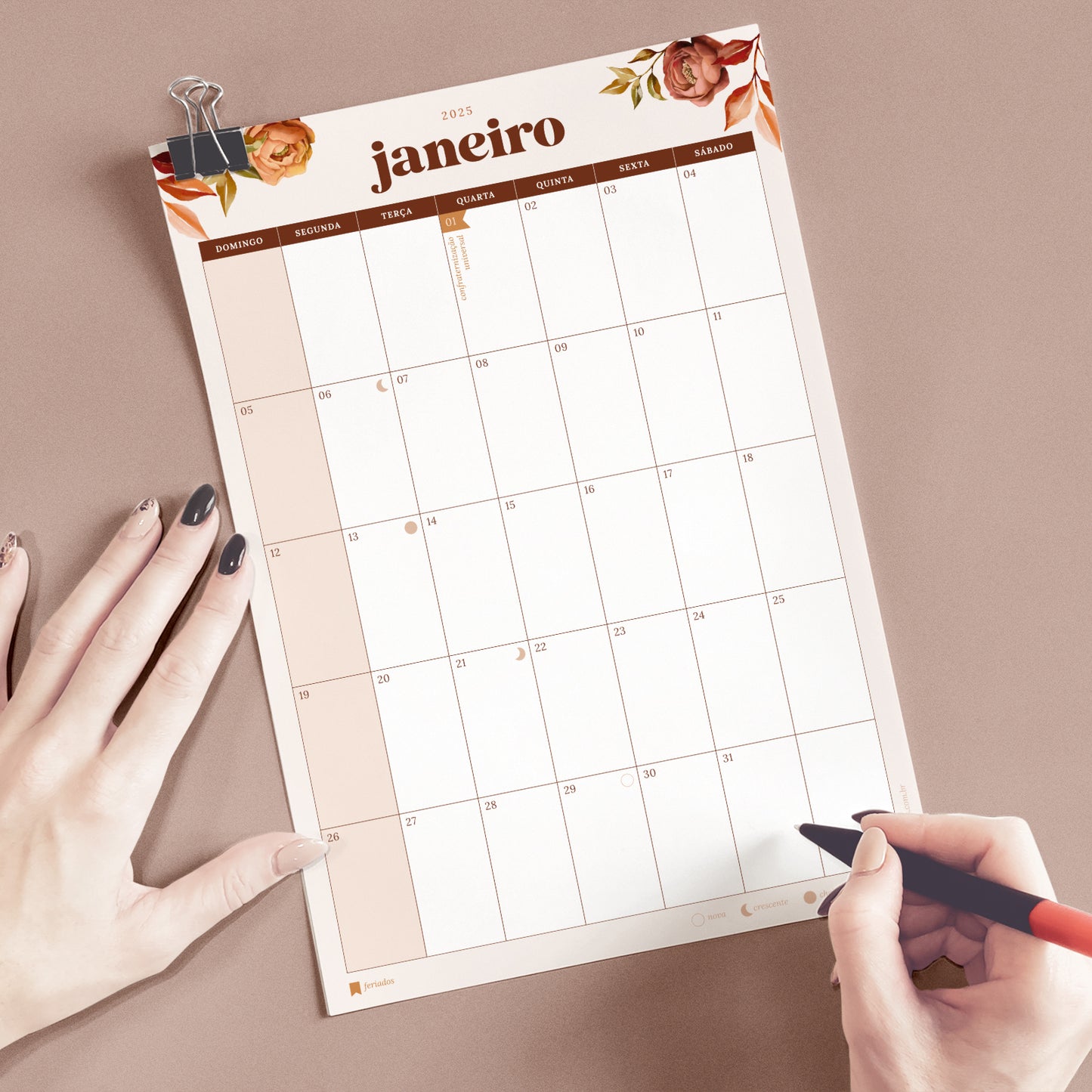 Combo Garden - Calendário 2025 + Devocional + Hábitos