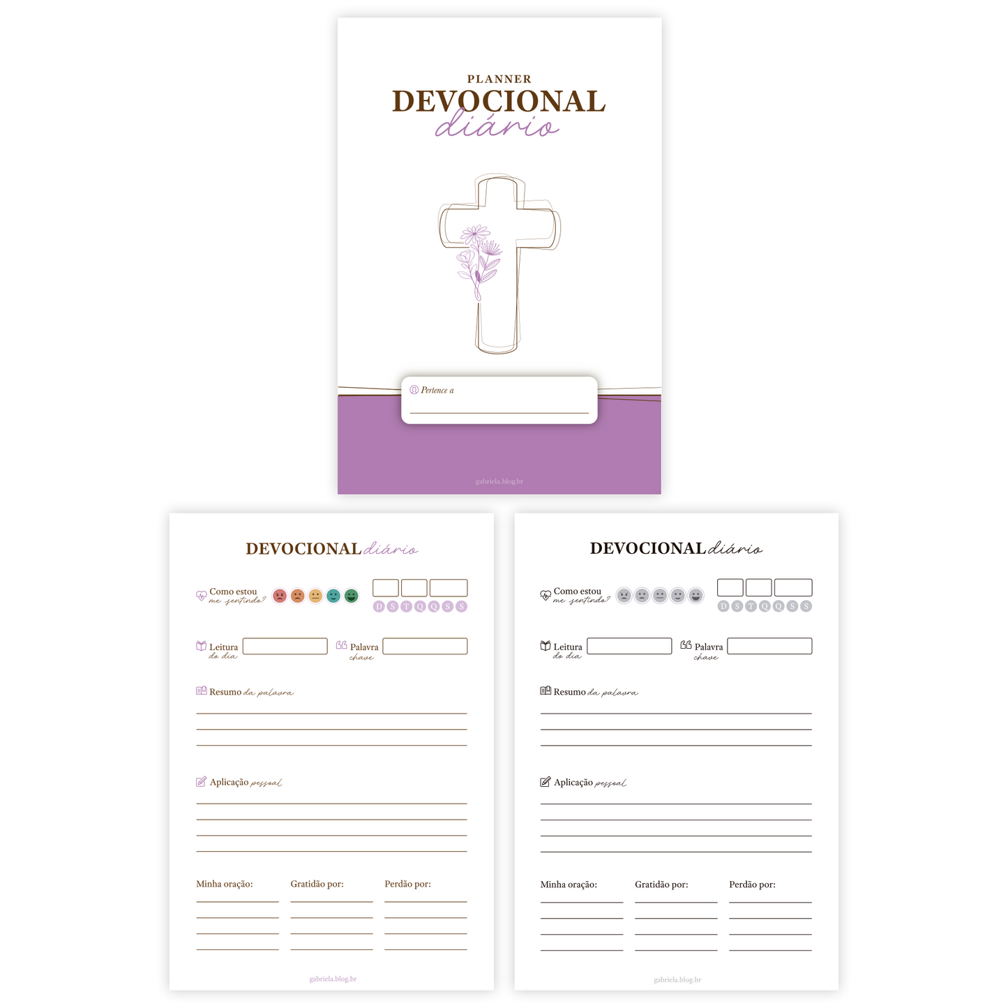 Planner devocional diário - Lilac