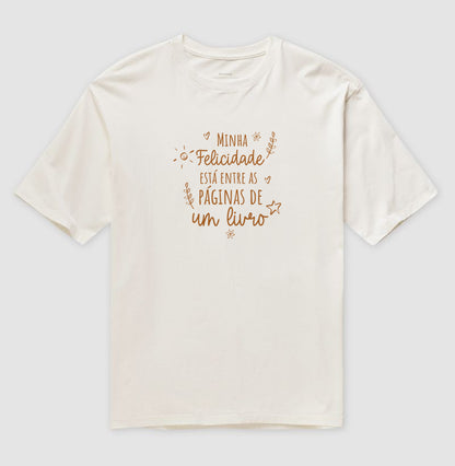 Camiseta oversized Minha Felicidade