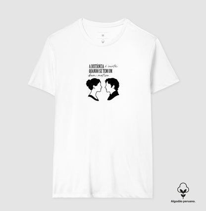 Camiseta algodão peruano Elizabeth & Darcy