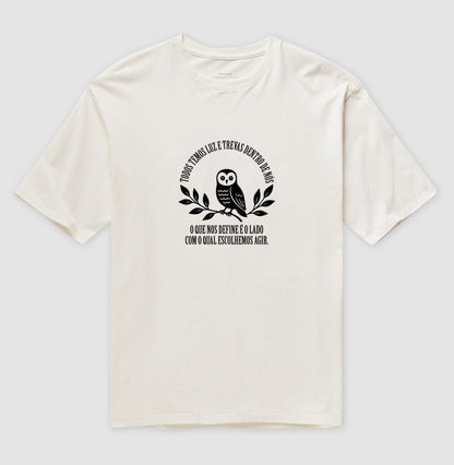 Camiseta oversized Luz e Trevas