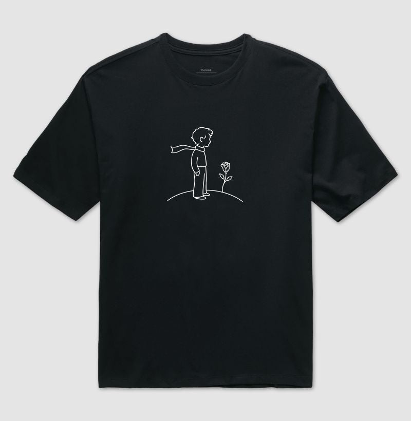 Camiseta oversized Pequeno Príncipe