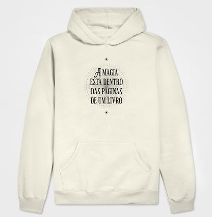 Moletom com capuz Magia nas páginas