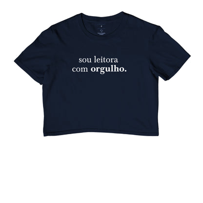Cropped "Sou leitora com orgulho"