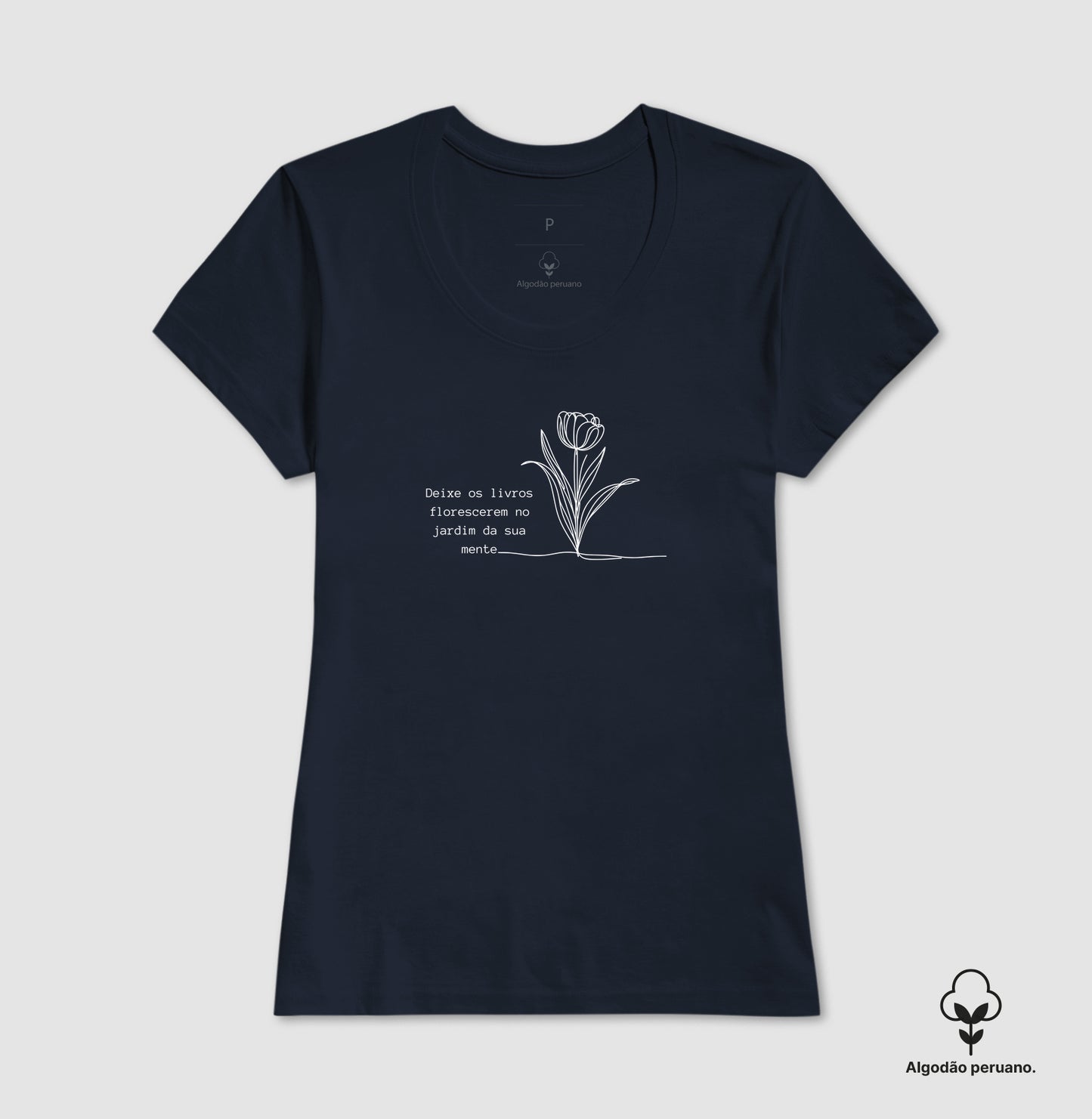 Camiseta algodão peruano Jardim da Mente