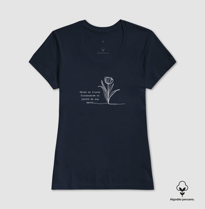 Camiseta algodão peruano Jardim da Mente