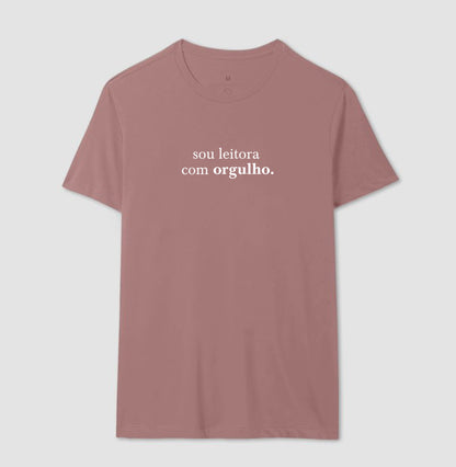 Camiseta "Sou leitora com orgulho"