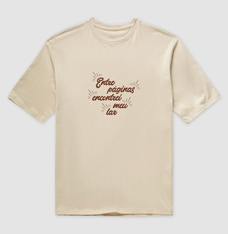 Camiseta oversized Entre Páginas