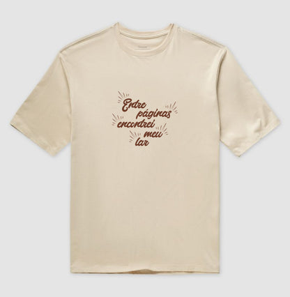Camiseta oversized Entre Páginas
