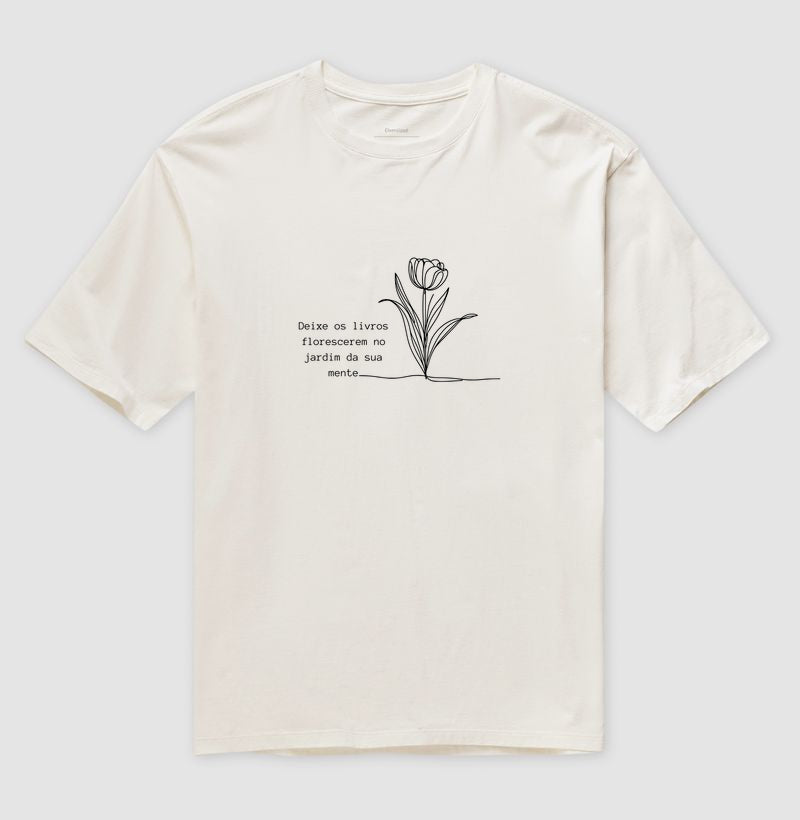 Camiseta oversized Jardim da Mente