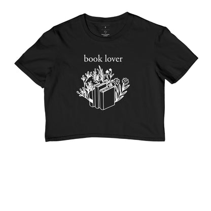 Cropped Book Lover & Flowers