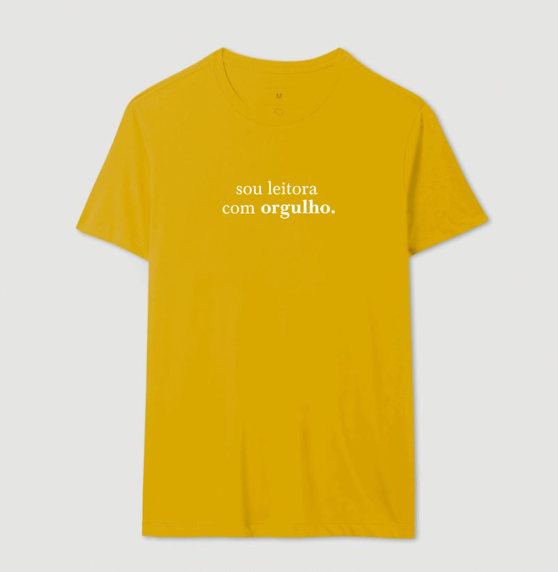 Camiseta "Sou leitora com orgulho"