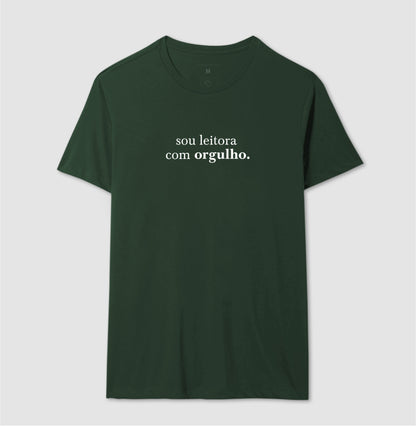 Camiseta "Sou leitora com orgulho"