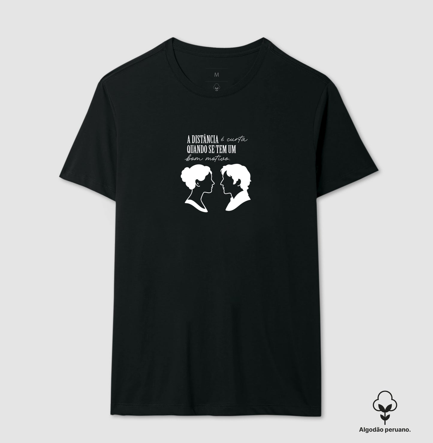 Camiseta algodão peruano Elizabeth & Darcy