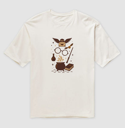 Camiseta oversized Universo Mágico