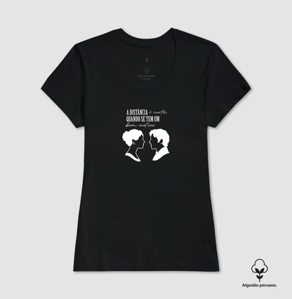 Camiseta algodão peruano Elizabeth & Darcy