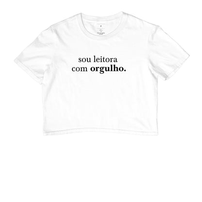Cropped "Sou leitora com orgulho"