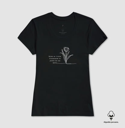 Camiseta algodão peruano Jardim da Mente
