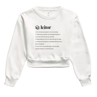 Moletom cropped Definição Leitor