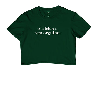 Cropped "Sou leitora com orgulho"