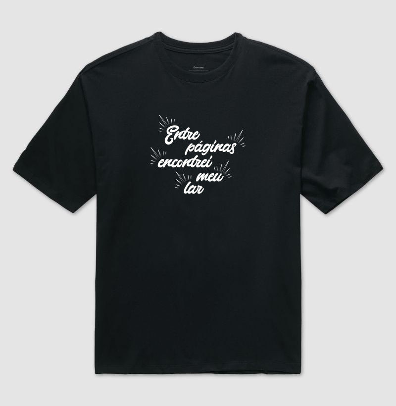 Camiseta oversized Entre Páginas