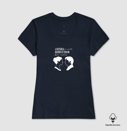 Camiseta algodão peruano Elizabeth & Darcy