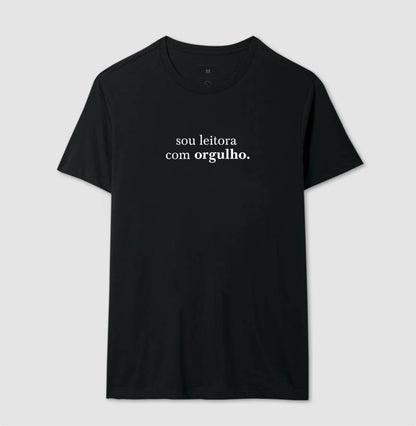 Camiseta "Sou leitora com orgulho"