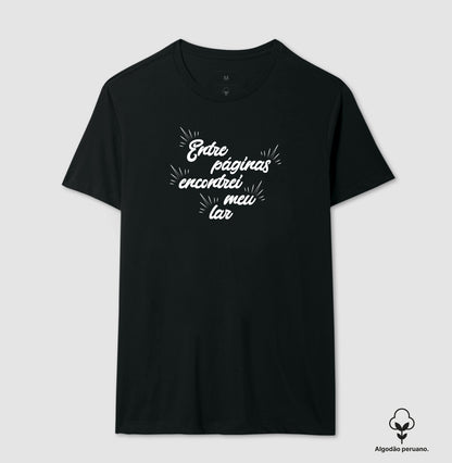 Camiseta algodão peruano Entre Páginas
