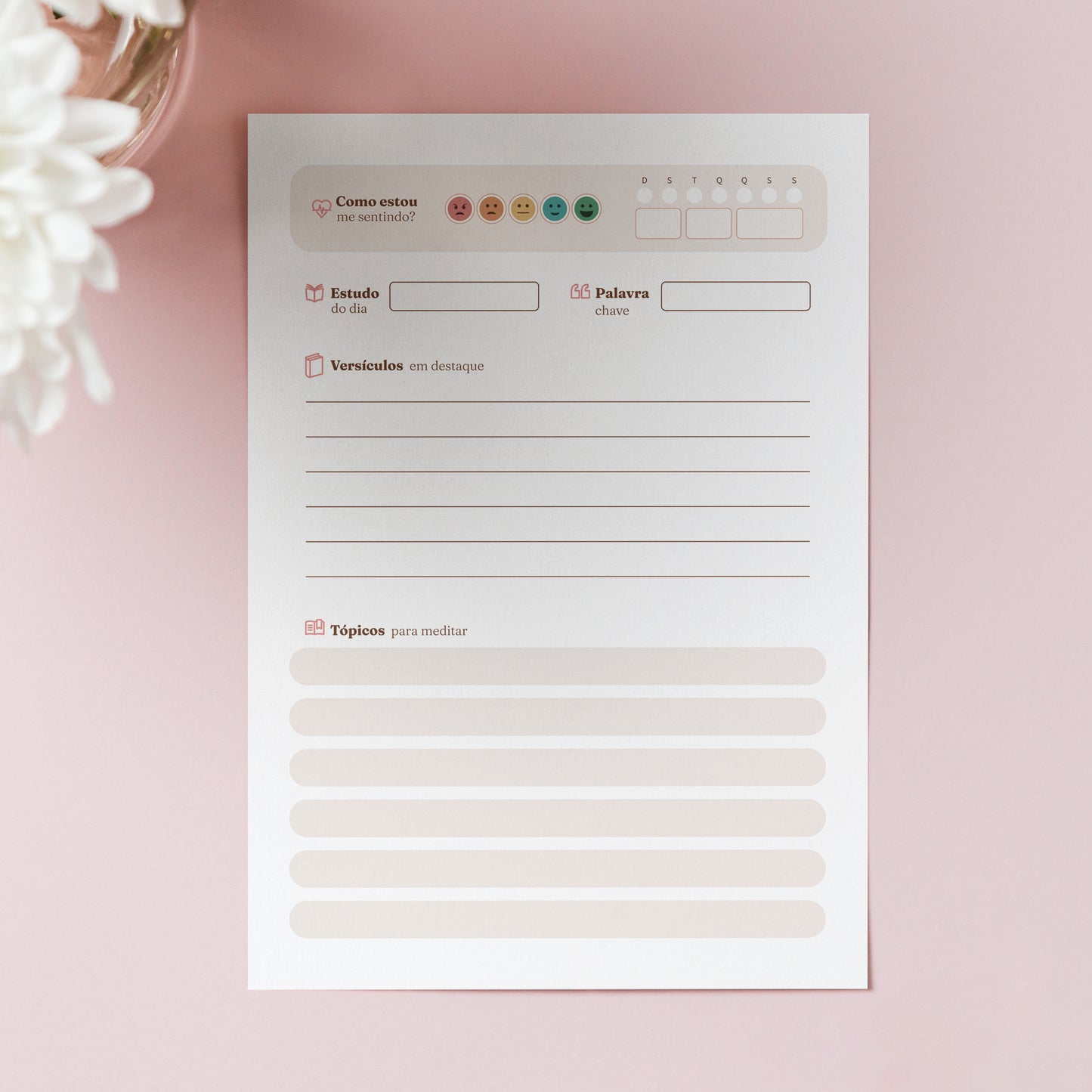 Caderno devocional para imprimir