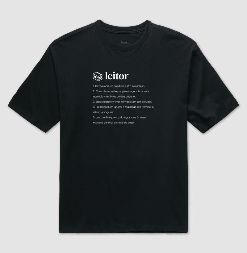 Camiseta oversized Definição Leitor