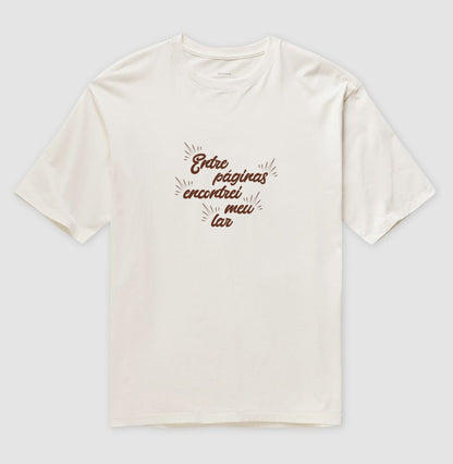 Camiseta oversized Entre Páginas