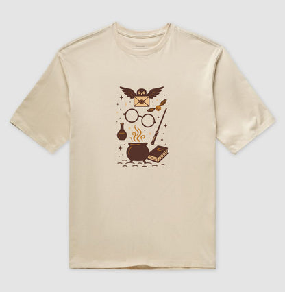 Camiseta oversized Universo Mágico