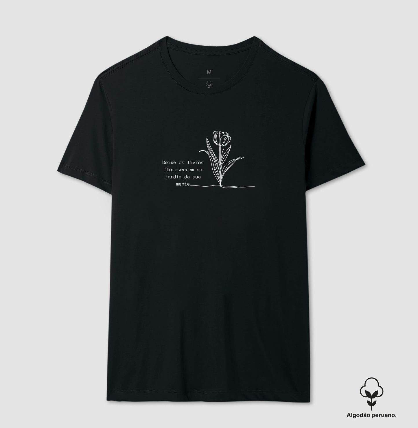 Camiseta algodão peruano Jardim da Mente