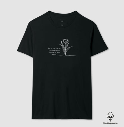 Camiseta algodão peruano Jardim da Mente