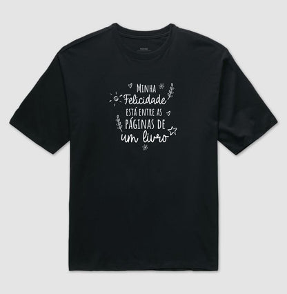 Camiseta oversized Minha Felicidade