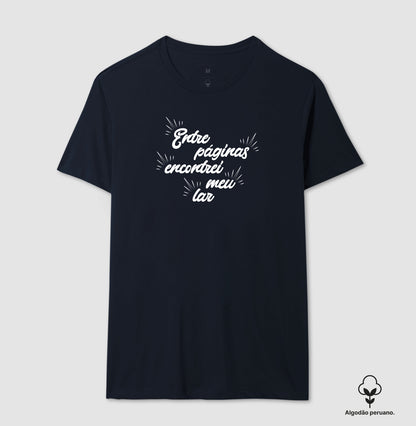 Camiseta algodão peruano Entre Páginas