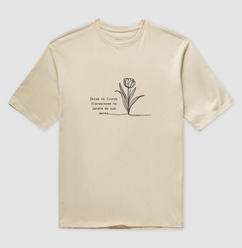 Camiseta oversized Jardim da Mente