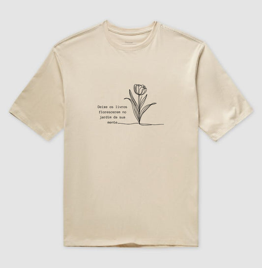 Camiseta oversized Jardim da Mente