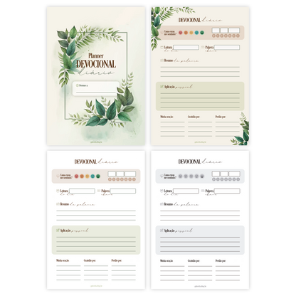 Planner devocional diário - Foliage