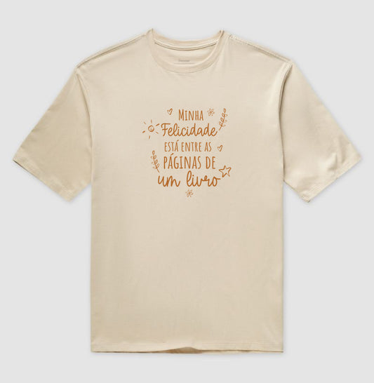 Camiseta oversized Minha Felicidade