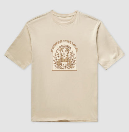 Camiseta oversized Sonhadores Mudam o Mundo