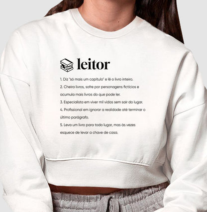 Moletom cropped Definição Leitor