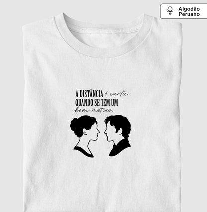 Camiseta algodão peruano Elizabeth & Darcy